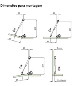 Alternative view of PISTÃO À GÁS FORÇA INVERSA PARA BAIXO 100N