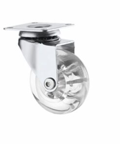 RODIZIO TRANSPARENTE 10 CM SEM FREIO